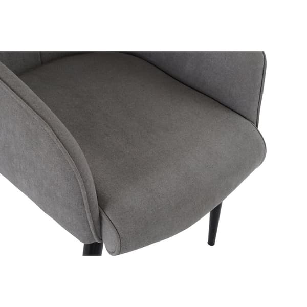 Fåtölj DKD Home Decor Svart Grå 69 x 77 x 91 cm