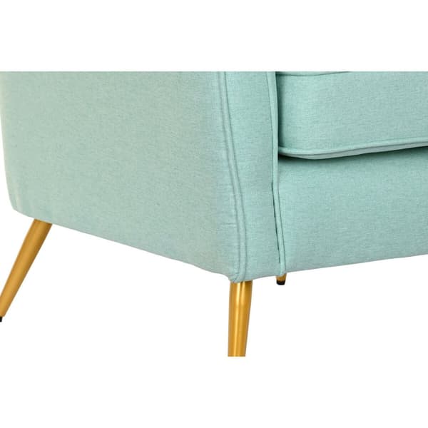Fåtölj DKD Home Decor Grön Gyllene Metall 70 x 68 x 73 cm