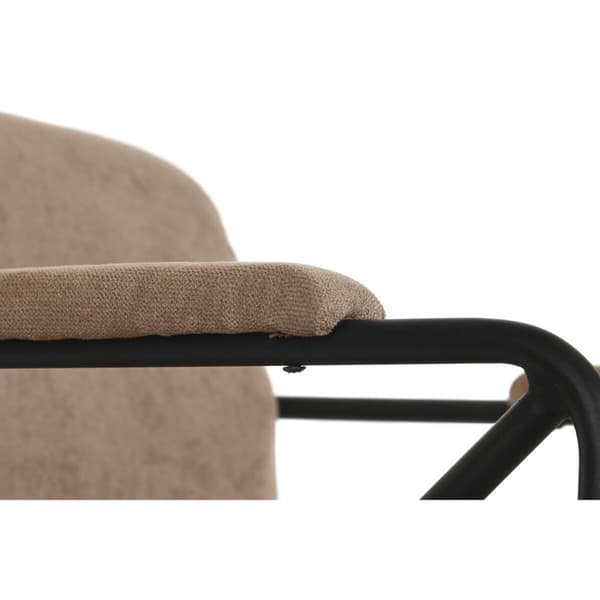 Lænestol DKD Home Decor Brun Sort 64 x 69,5 x 76 cm 66 x 69,5 x 78 cm