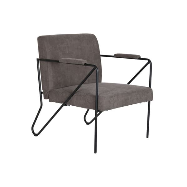 Nojatuoli DKD Home Decor Harmaa Metalli Polyesteri (64 x 69,5 x 76 cm)