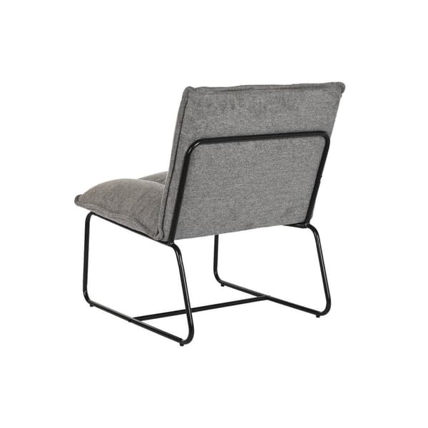 Nojatuoli DKD Home Decor Musta Harmaa Metalli 66 x 71 x 77 cm