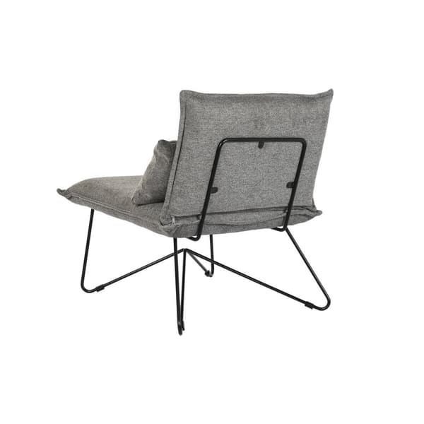 Nojatuoli DKD Home Decor 66 x 78 x 75 cm Musta Harmaa Metalli