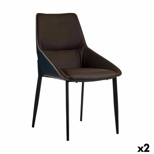 Nojatuoli Letitys Sininen Ruskea Teräs 50 x 87 x 61 cm (2 osaa)