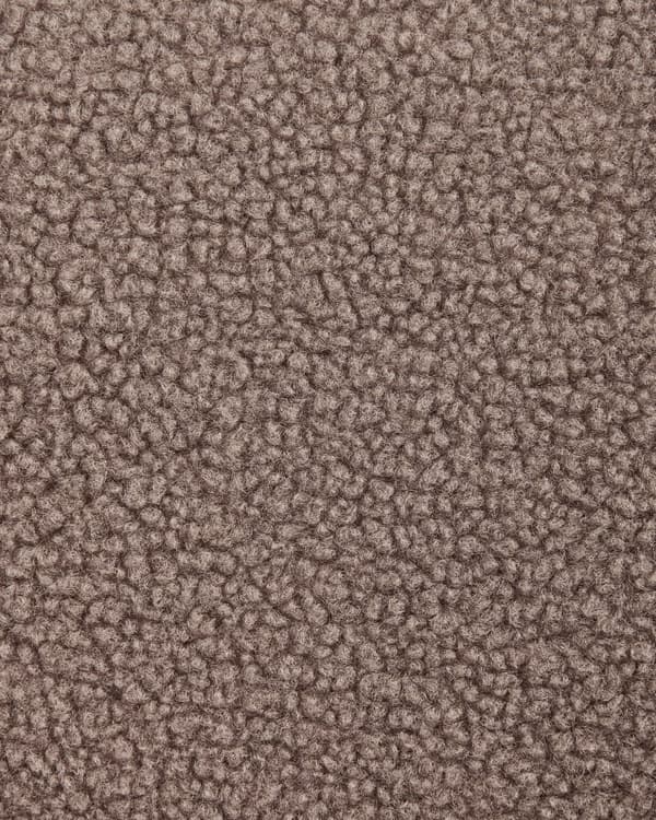 Loungestol Brun Boucle-polstring Solid Moderne Klubbstol med Armlener Treben