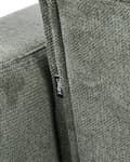 Miniatyrbilde 9 av 11: Lenestol Grønn Polyester Stoff Polstring Liggende Ryggstøtte 3 Posisjoner