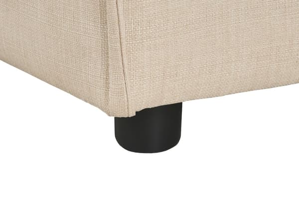 Sjeselong Beige Polyesterstoff Høyrevendt Svarte ben Moderne design Sofamodul Stue