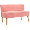 Miniatyrbild 6 av 6: Rootz 2-sits soffa - Liten soffa - Elegant Loveseat - Bekväm stoppning - 117 cm x 56,5 cm x 77 cm
