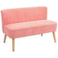 Miniatyrbild 1 av 6: Rootz 2-sits soffa - Liten soffa - Elegant Loveseat - Bekväm stoppning - 117 cm x 56,5 cm x 77 cm