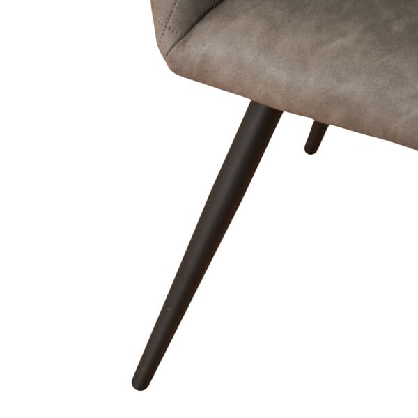 Rootz 2-osaiset meikkituolit - Kauneustuolit - Mukava istuin - Ergonominen tuki - 58 cm x 56 cm x 80 cm - Sementinharmaa keinonahka