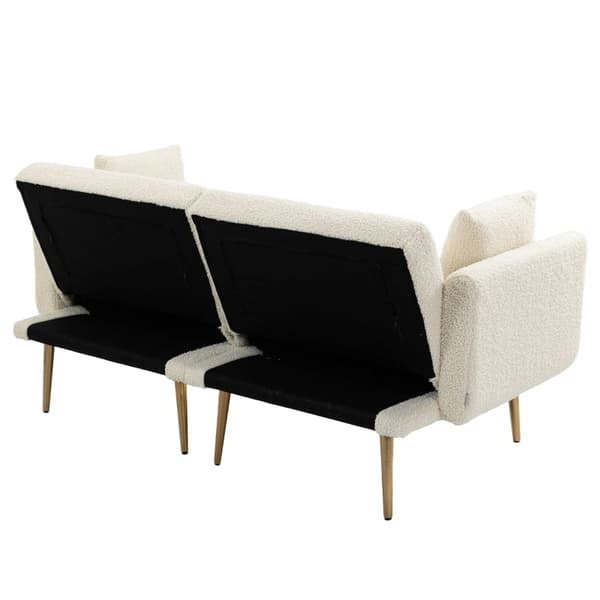 Rootz 3-personers teddystofsofa - sovesofa - sovesofa - enestående komfort - 161,97 cm x 77,97 cm x 79,98 cm