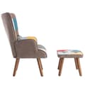 Miniatyrbillede 10 af 10: Rootz stol og osmannisk sæt - Afslapningskombination - Loungemøbler - Høj komfort - 69 cm x 51 cm x 95,5 cm