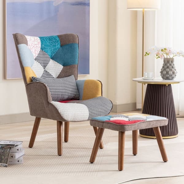Rootz stol og osmannisk sæt - Afslapningskombination - Loungemøbler - Høj komfort - 69 cm x 51 cm x 95,5 cm