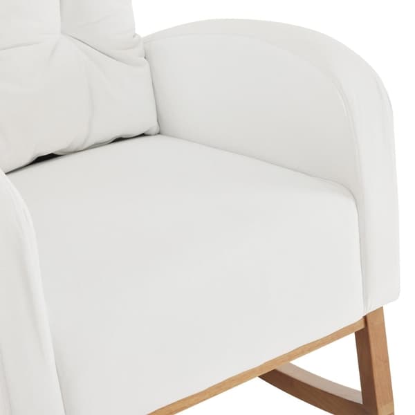 Rootz Elegant gungstol - Modern Rocker - Snygg solstol - Långvarig komfort - 68,5L x 88W x 101H cm