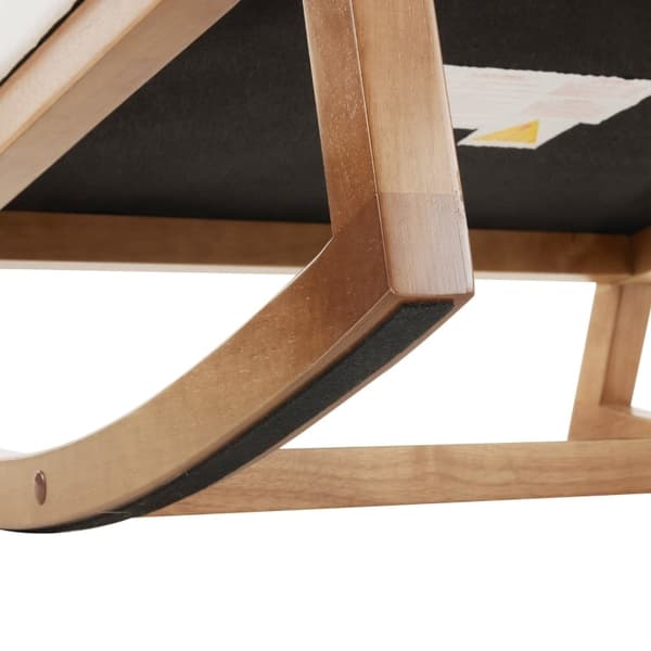 Rootz Elegant gungstol - Modern Rocker - Snygg solstol - Långvarig komfort - 68,5L x 88W x 101H cm