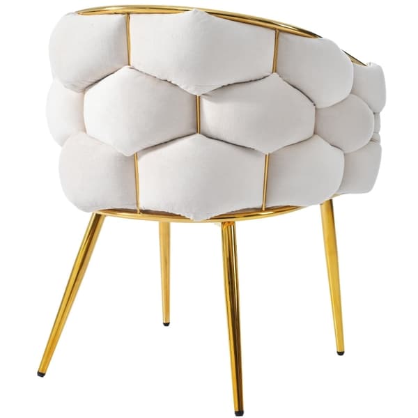 Rootz Ylellinen samettituoli - Tyylikäs istuin - Kullatut jalat - Säädettävä mukavuus - 70cm x 47cm x 80cm