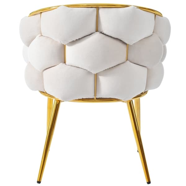 Rootz Ylellinen samettituoli - Tyylikäs istuin - Kullatut jalat - Säädettävä mukavuus - 70cm x 47cm x 80cm