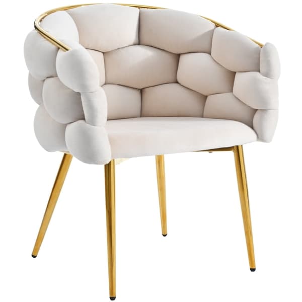 Rootz Ylellinen samettituoli - Tyylikäs istuin - Kullatut jalat - Säädettävä mukavuus - 70cm x 47cm x 80cm