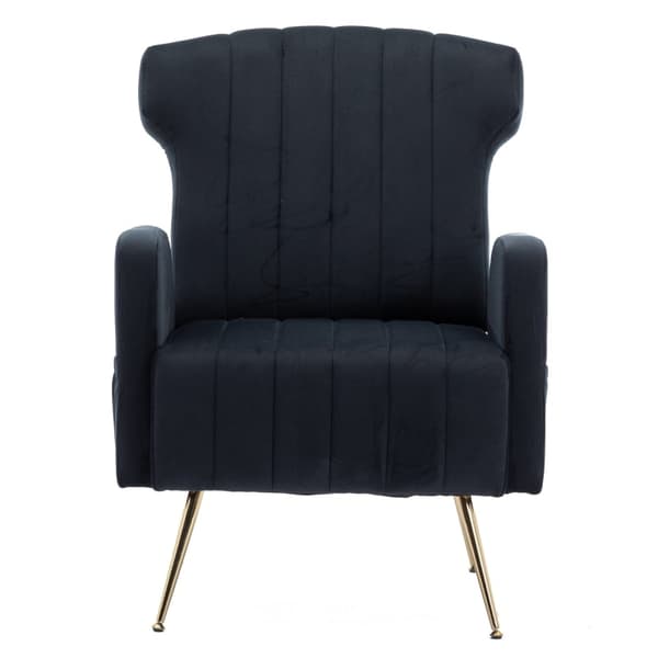 Rootz Velvet Fåtölj - Bekväm stol - Elegant sittplats - Överlägsen komfort - 69cm x 72cm x 90cm