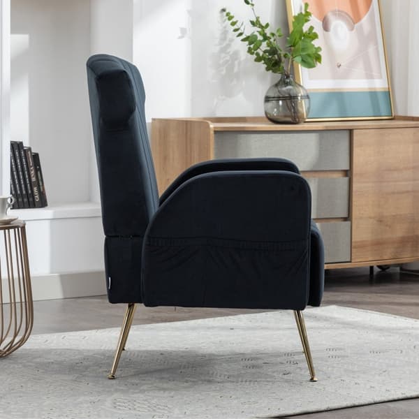 Rootz Velvet Fåtölj - Bekväm stol - Elegant sittplats - Överlägsen komfort - 69cm x 72cm x 90cm
