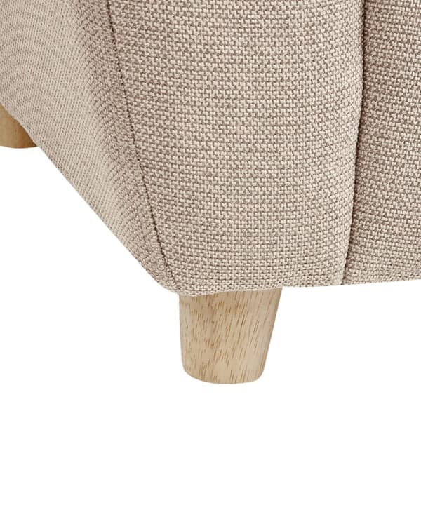 Barnfåtölj Taupe Tygklädsel med Armstöd Modern Design
