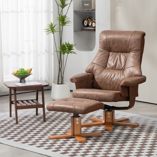 Rootz Swivel TV-fåtöljset - Liggstol - Lounge Chair - 135° lutning - 78cm x 82,5cm x 109cm