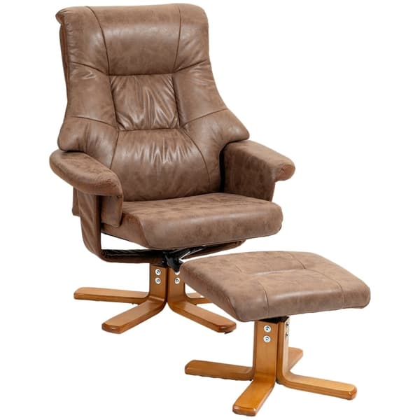 Rootz Swivel TV-fåtöljset - Liggstol - Lounge Chair - 135° lutning - 78cm x 82,5cm x 109cm