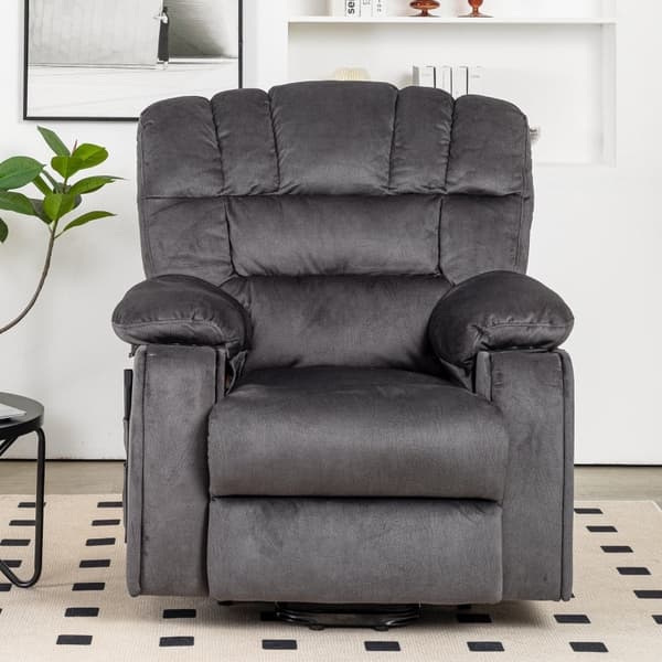 Rootz Hierontatuoli Velvet lepotuoli - Sähköisesti säädettävä tuoli - Lämmitetty lepotuoli - Äärimmäistä mukavuutta iäkkäille - 84cm x 100cm x 105cm