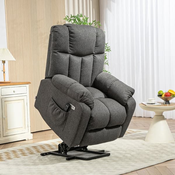 Rootz Electric Recliner TV-fåtölj - Stol - Biosits - Förbättrar komforten - 92cm x 95cm x 107cm - USB-portar ingår