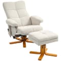 Miniatyrbild 1 av 6: Rootz Massagestolset - Avslappningsstol - Fåtölj - Integrerad massage - 80x86x99cm (Sittande) - 80x118x83cm (Liggande) - Fotpall med förvaring