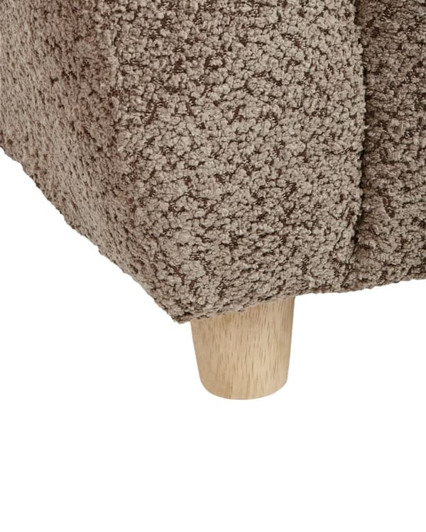Børnestol Brun Blød Stol til Børn med Flodhest Design Moderne Børnelænestol til Børneværelse