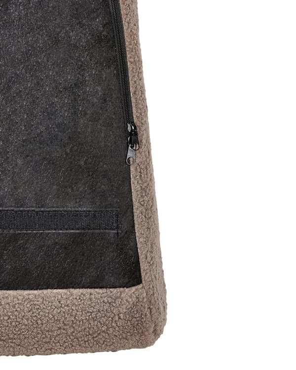 Lænestol Brun Boucle Stuestol med Armlæn til Stuen Bred Hvilestol med Wingback Ryg Stol Plys Polstret Design Møbel