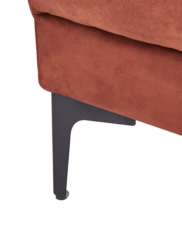 Lænestol Rød Velour Stuestol med Armlæn til Stuen Bred Hvilestol Polstret Design Møbel Sovestol