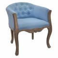 Miniatyrbillede 1 af 4: Stol DKD Home Decor Blå Polyester Træ Gummitræ 58 x 56 x 69 cm