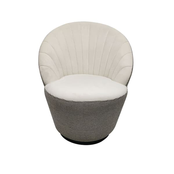 Lænestol DKD Home Decor Hvid Sort Gylden 69 x 66 x 85 cm