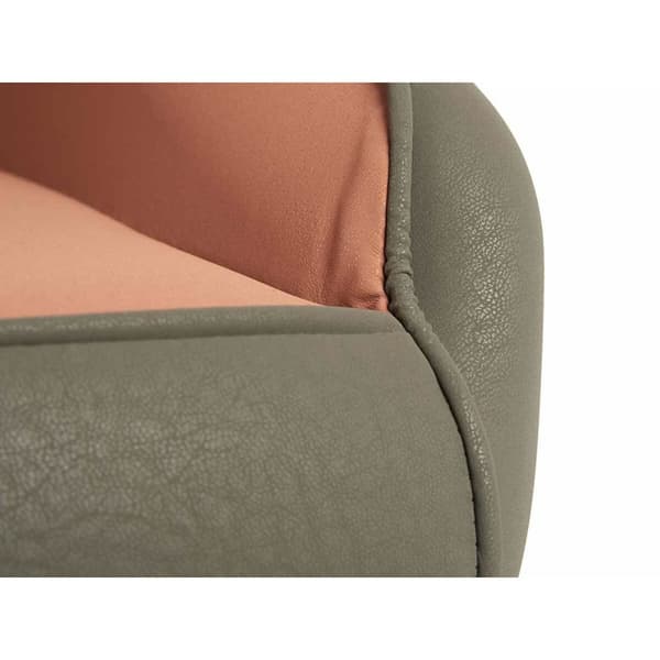Nojatuoli Raidat Musta Harmaa Pinkki Teräs 51 x 92 x 65 cm (2 osaa)