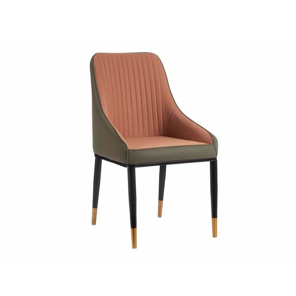 Nojatuoli Raidat Musta Harmaa Pinkki Teräs 51 x 92 x 65 cm (2 osaa)