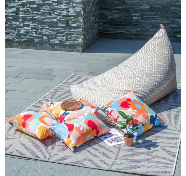 Bønnepose ROMB 130x80x20/70cm, beige