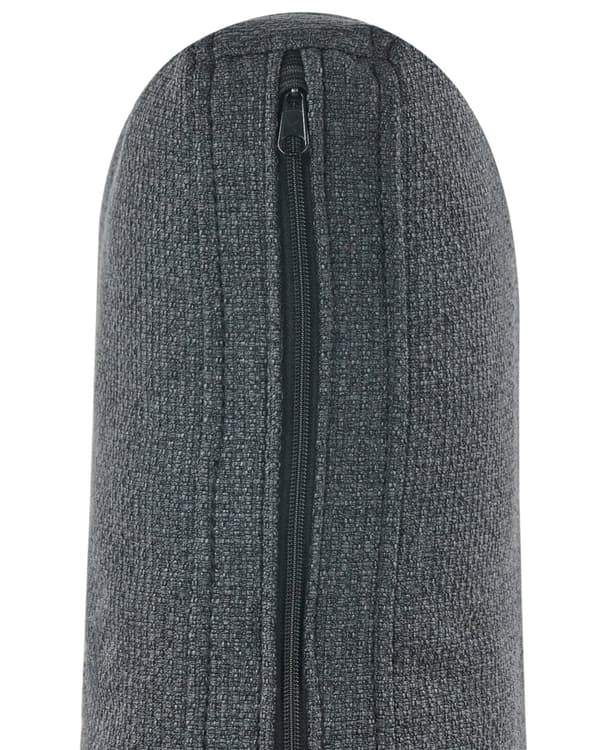 Fåtölj Svart Polyester Tyg Järn Svarta Ben Stoppad Vardagsrumsmöbler