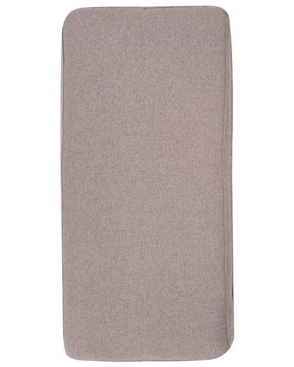 Lenestol Taupe Polyesterstoff Svarte jernben Ekstra puter Moderne design Stue Hvilestol