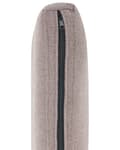 Miniatyrbilde 11 av 11: Lenestol Taupe Polyesterstoff Svarte jernben Ekstra puter Moderne design Stue Hvilestol