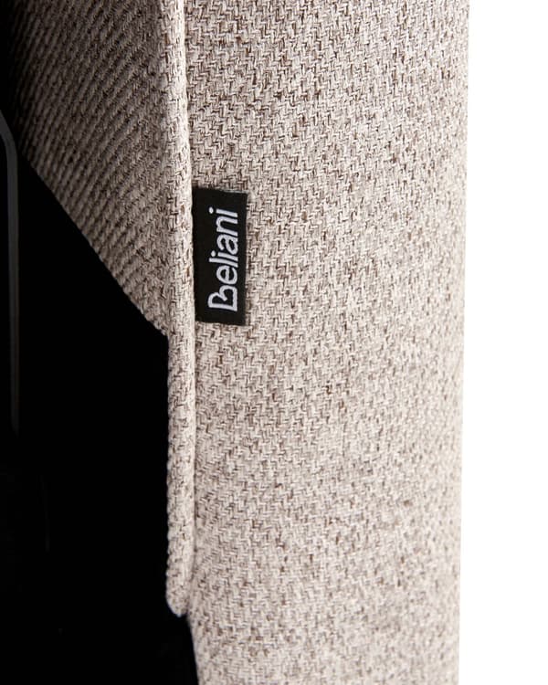 Hvilestol Taupe Stofftrekk Push-Back Manuelt Justerbar Rygg og Fotstøtte Retro Design Lenestol