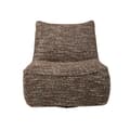 Miniatyrbild 1 av 6: Fauteuil pivotant en tissu L85 cm - LUKE