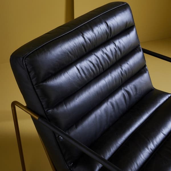 Fauteuil en cuir L66 cm - MARANELLO