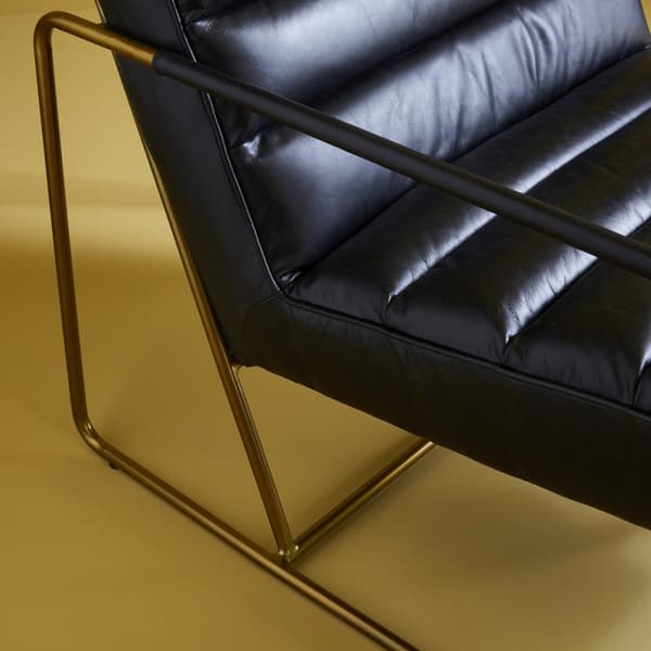 Fauteuil en cuir L66 cm - MARANELLO
