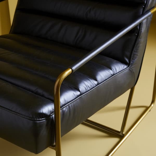 Fauteuil en cuir L66 cm - MARANELLO