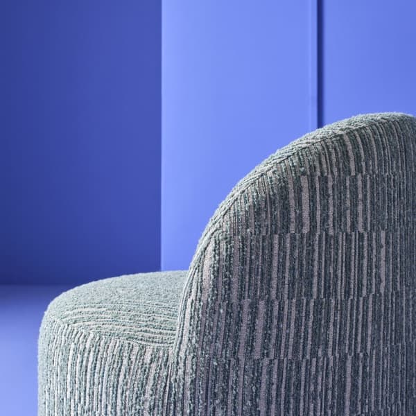 Fauteuil en tissu vert pivotant L74 cm - CULBUTO