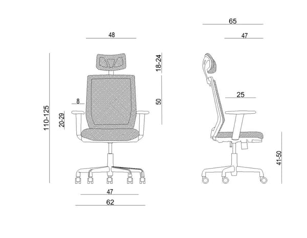 Ergonomisk kontorstol ESTA sort