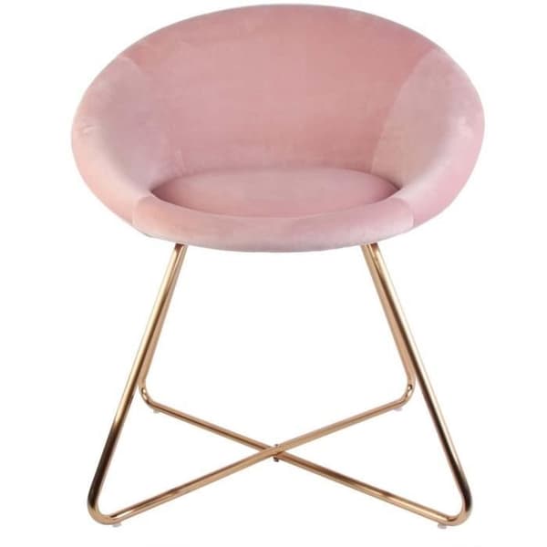 Velourfåtölj Karl Rose