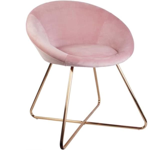 Velourfåtölj Karl Rose
