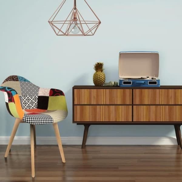 SKANDINAVISK PATCHWORK FÅTÖLJ I SET OM 2 85X62X43